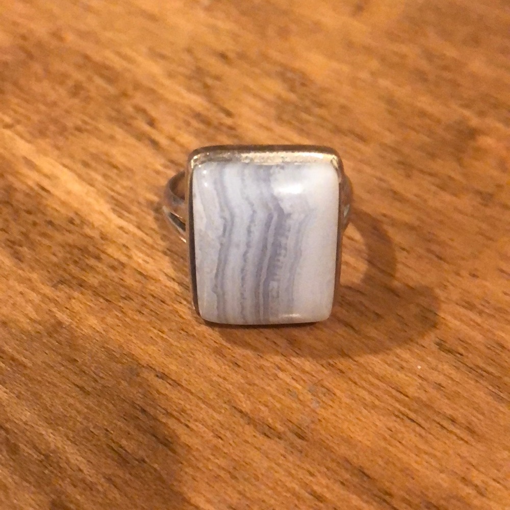 Blue Lace Agate Ring